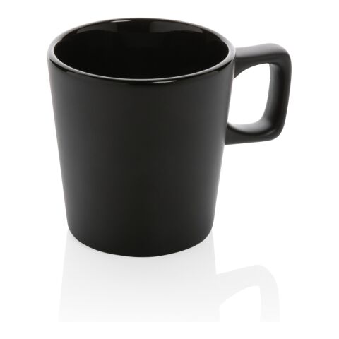 Ceramic modern coffee mug black-black | No Branding | not available | not available