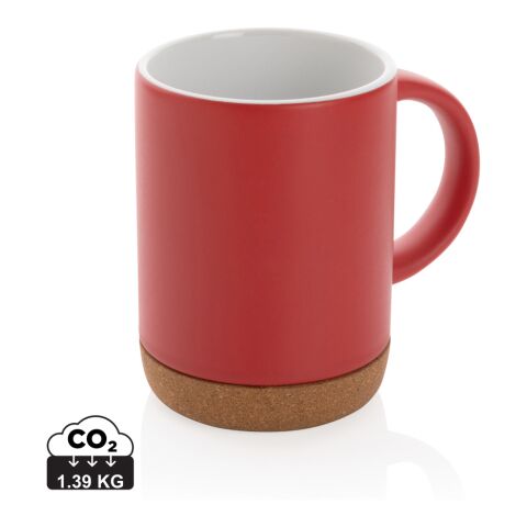 Ceramic mug with cork base