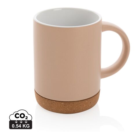 Ceramic mug with cork base