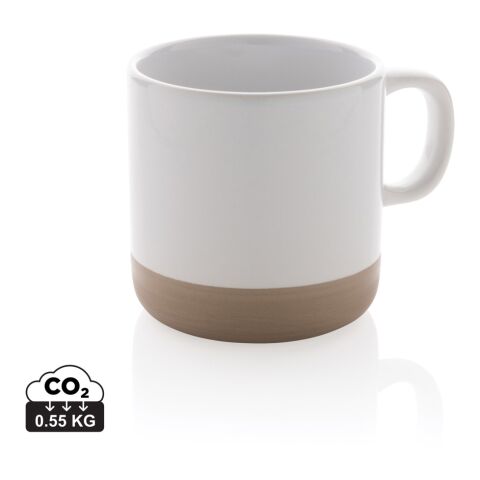 Glazed ceramic mug white | No Branding | not available | not available