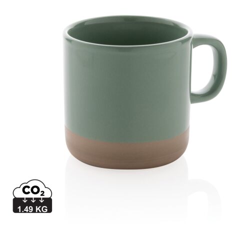 Glazed ceramic mug green | No Branding | not available | not available