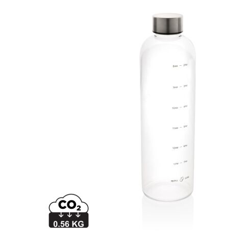 GRS RPET Motivational water bottle White | No Branding | not available | not available