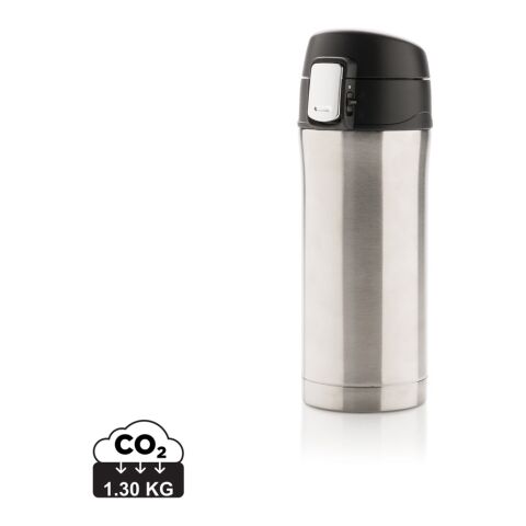 RCS Recycled stainless steel easy lock vacuum mug silver | No Branding | not available | not available