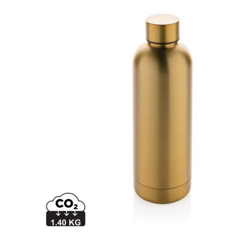 Recycled stainless steel Impact vacuum bottle golden | No Branding | not available | not available