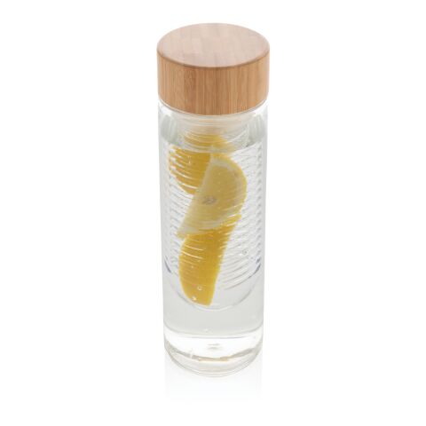 Infuser bottle with bamboo lid white | No Branding | not available | not available