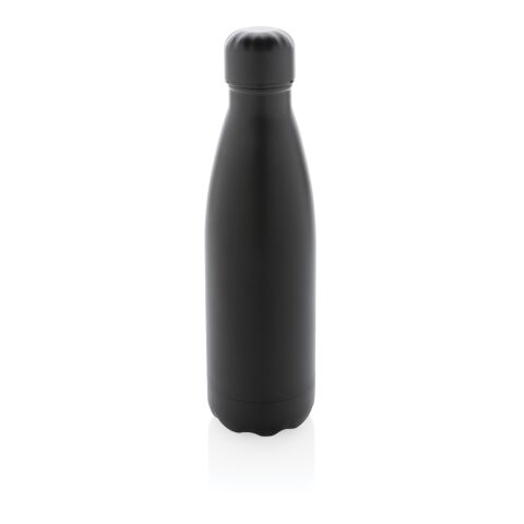 Solid colour vacuum stainless steel bottle 500 ml black | No Branding | not available | not available