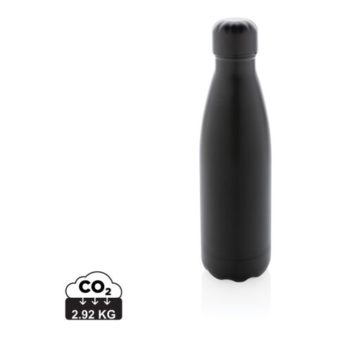 Solid colour vacuum stainless steel bottle 500 ml black | No Branding | not available | not available