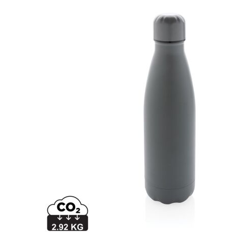 Solid colour vacuum stainless steel bottle 500 ml grey | No Branding | not available | not available