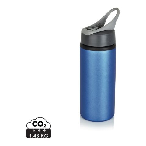 Aluminium sport bottle blue-anthracite | No Branding | not available | not available