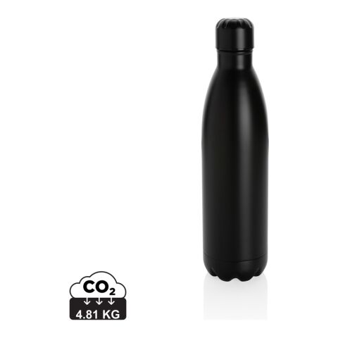 Solid colour vacuum stainless steel bottle 750ml black | No Branding | not available | not available