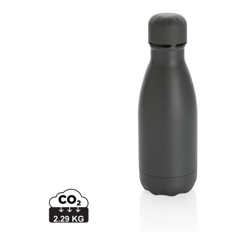 Solid colour vacuum stainless steel bottle 260ml grey | No Branding | not available | not available