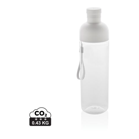 Impact RCS recycled PET leakproof water bottle 600ml white | No Branding | not available | not available