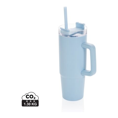 Tana RCS recyled plastic tumbler with handle 900ml light blue | No Branding | not available | not available