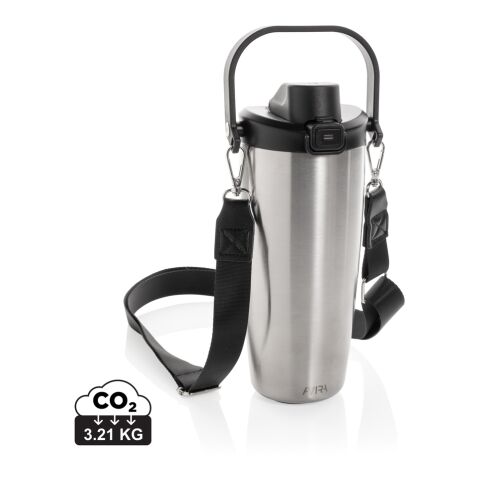 Avira Ayala RCS re-steel duosip lockable crossbody tumbler silver | No Branding | not available | not available