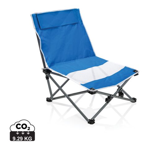 Foldable beach chair in pouch blue | No Branding | not available | not available | not available