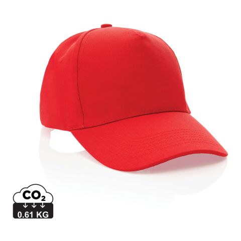 Impact Recycled Cotton Cap with AWARE Tracer red | No Branding | not available | not available | not available