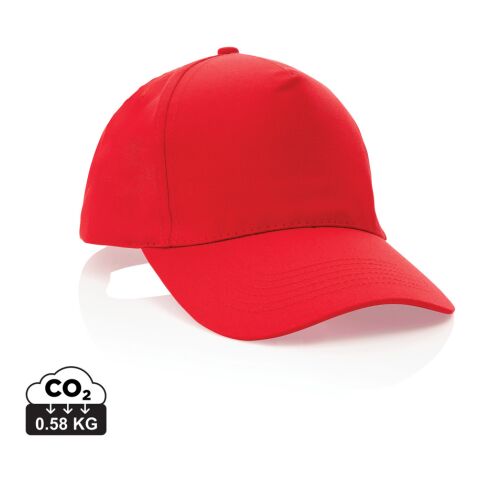 Impact 5 panel 190gr Recycled cotton cap with AWARE™ tracer