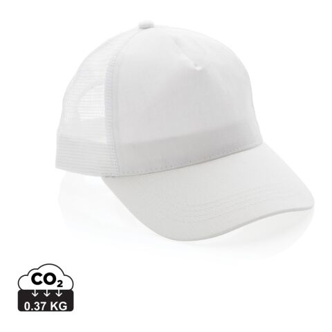 Impact AWARE™ Trucker Recycled Cotton 5 Panel Cap white | No Branding | not available | not available | not available