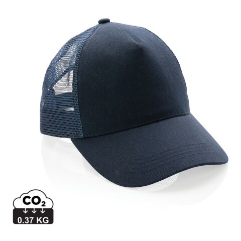 Impact AWARE™ Trucker Recycled Cotton 5 Panel Cap navy | No Branding | not available | not available | not available