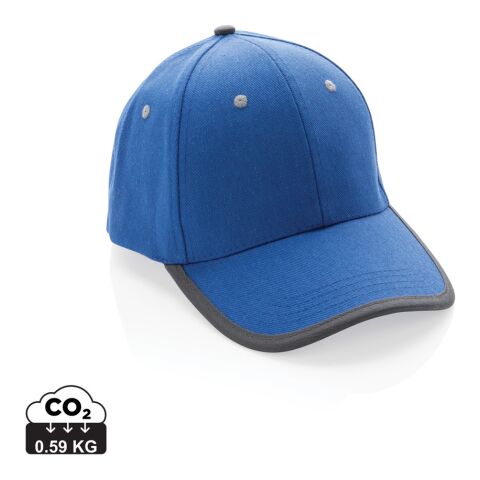 Impact AWARE™ Brushed rcotton 6 panel contrast cap 280gr blue | No Branding | not available | not available | not available