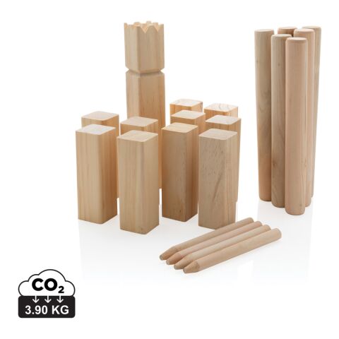 Wooden kubb set
