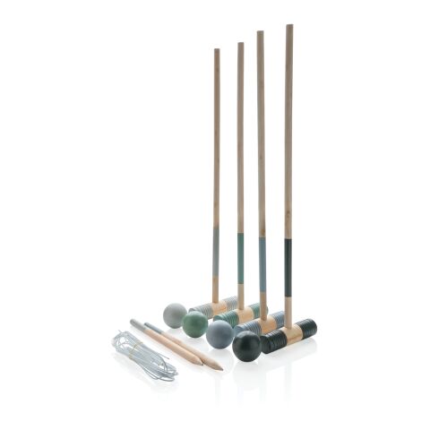 Wooden croquet set