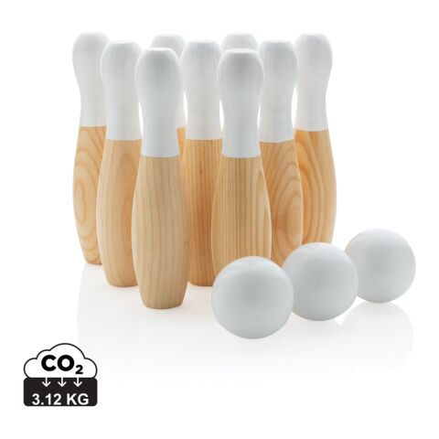 Wooden skittles set brown | No Branding | not available | not available