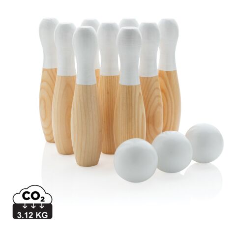 Wooden skittles set brown | No Branding | not available | not available