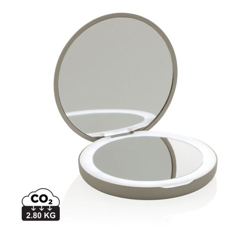 Lumora RCS recycled plastic LED re-chargeable make-up mirror beige | No Branding | not available | not available