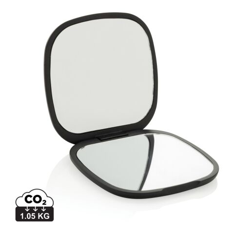 Reflecta RCS recycled plastic make-up mirror black | No Branding | not available | not available