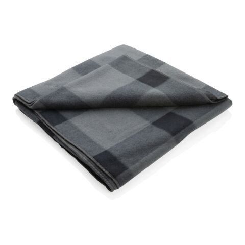 Soft plaid fleece blanket anthracite | No Branding | not available | not available | not available