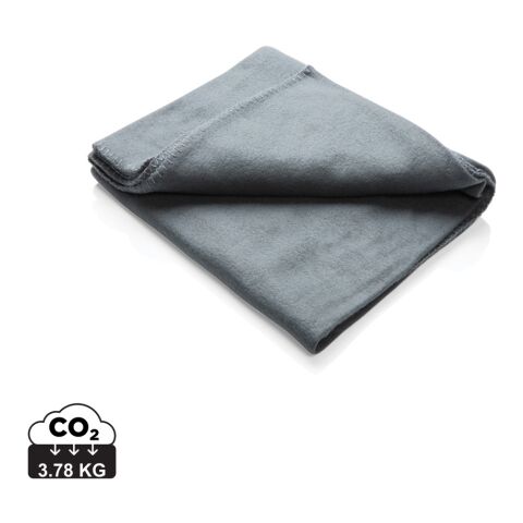 Fleece blanket in pouch anthracite | No Branding | not available | not available | not available
