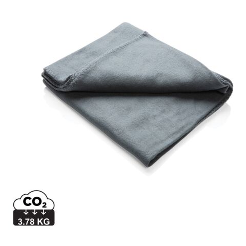 Fleece blanket in pouch anthracite | No Branding | not available | not available | not available