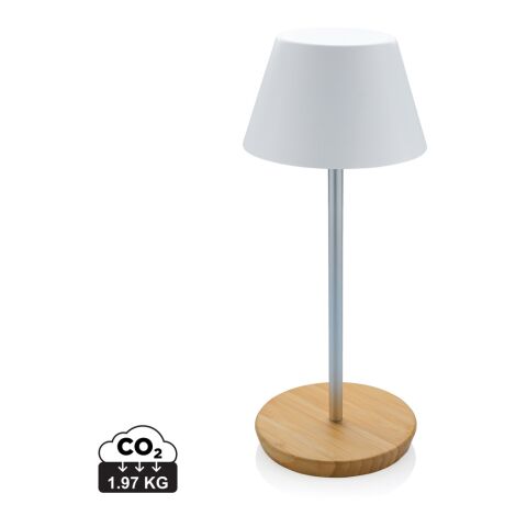 Pure Glow RCS usb-rechargeable recycled plastic table lamp White | No Branding | not available | not available