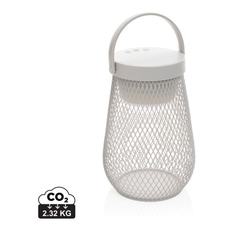 Aurora RCS recycled plastic USB re-chargeable table lamp grey | No Branding | not available | not available