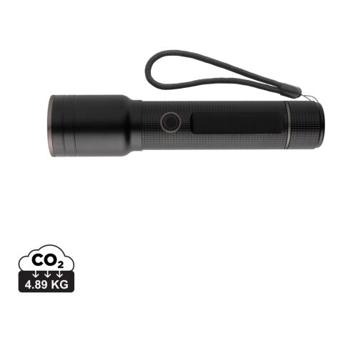 RCS recycled aluminum USB-rechargeable heavy duty torch black | No Branding | not available | not available