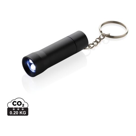 Flash RCS recycled aluminium keychain torch black | No Branding | not available | not available