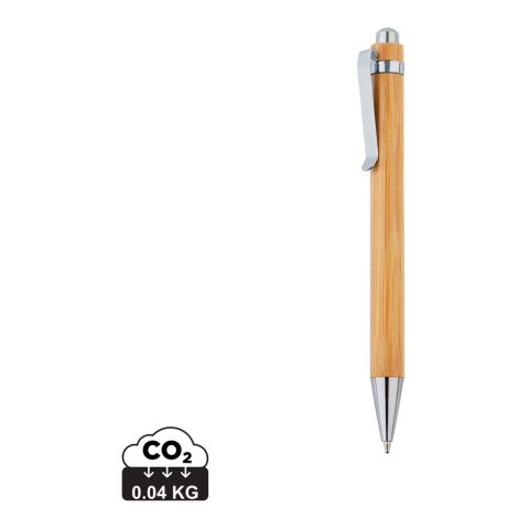 Bamboo pen brown-silver | No Branding | not available | not available
