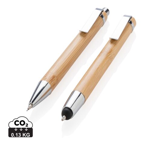 Bamboo pen set brown | No Branding | not available | not available