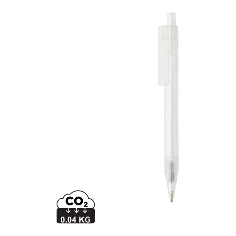 GRS RPET X8 transparent pen White | No Branding | not available | not available