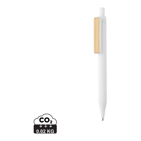 GRS RABS pen with bamboo clip white | No Branding | not available | not available