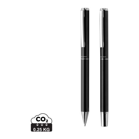 Swiss Peak Cedar RCS certified recycled aluminum pen set black | No Branding | not available | not available