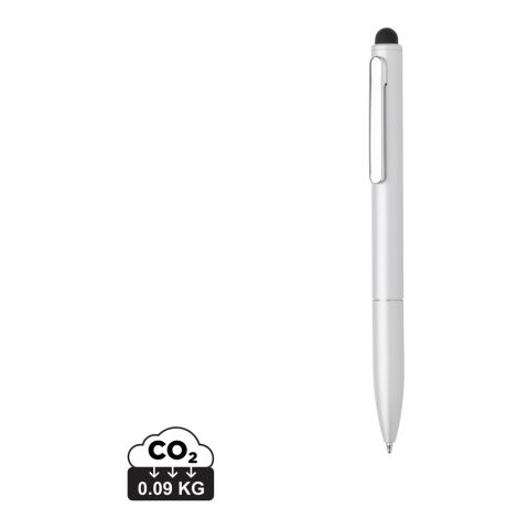 Kymi RCS certified recycled aluminium pen with stylus silver | No Branding | not available | not available