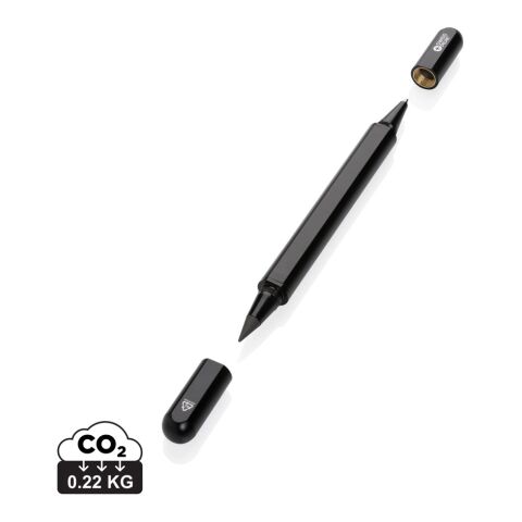 Swiss Peak Storm RCS recycled aluminum dual tip pen