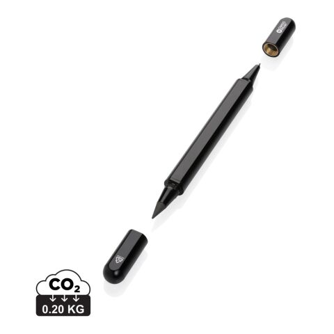 Swiss Peak Storm RCS recycled aluminum dual tip pen black | No Branding | not available | not available