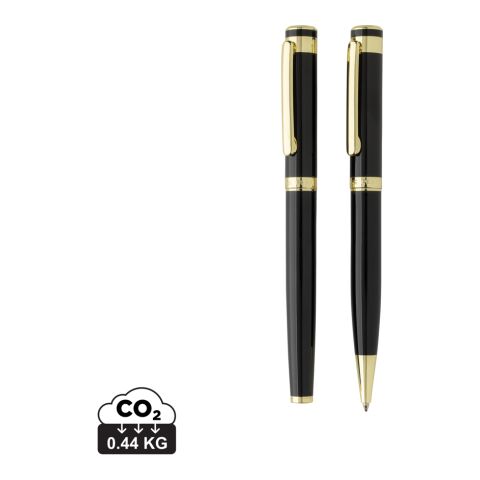 Swiss Peak Luca RCS recycled brass deluxe pen set black | No Branding | not available | not available