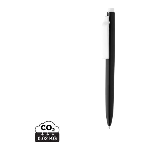 Vibe GRS certified R-ABS pen with ultra glide ink black-white | No Branding | not available | not available