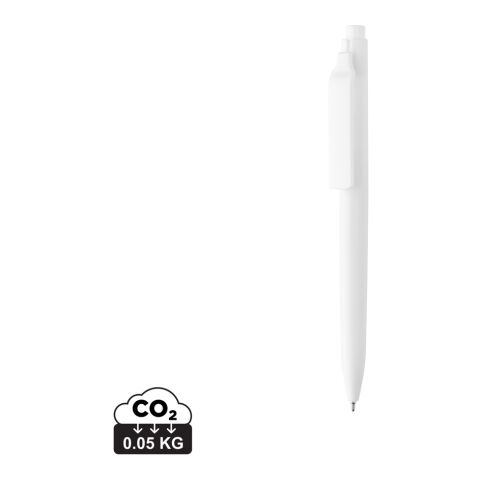 Vibe GRS certified R-ABS pen with ultra glide ink white-white | No Branding | not available | not available