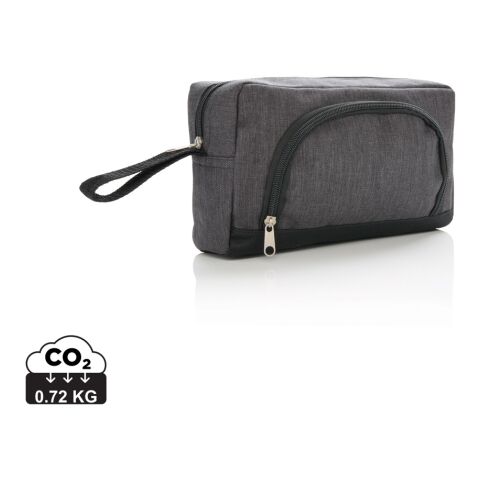 Classic two tone toiletry bag anthracite-black | No Branding | not available | not available | not available