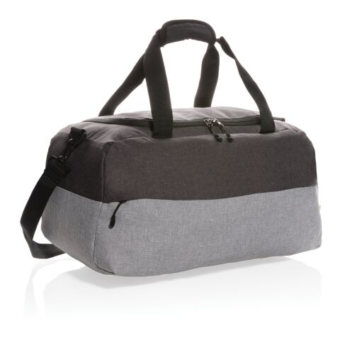 Duo colour RPET RFID weekend bag PVC free grey | No Branding | not available | not available | not available